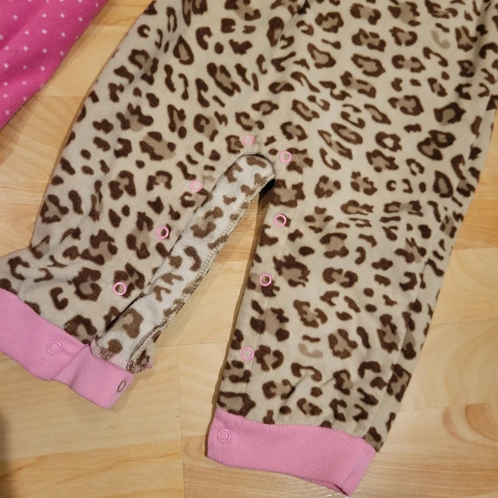 Carter's Fleece Pajama Onesie Bundle Size 24 Months